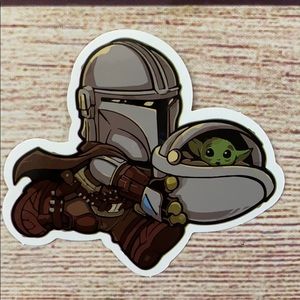 Lil Yoda sticker Glossy finish brand new.